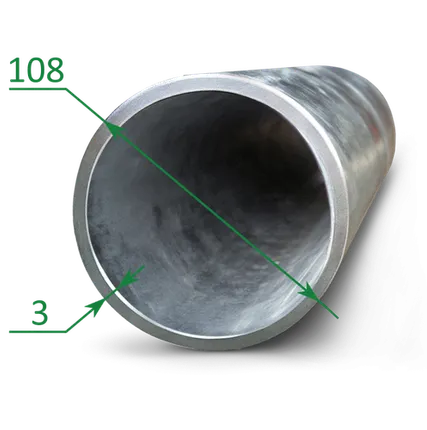 Фото №0 Труба оцинкованная эсв 108x3