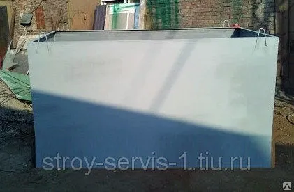 Фото №0 Бак для воды 4 куб.м. (2,5 м. х 1,25 м. х 1,25 м.) Лист 3 мм.