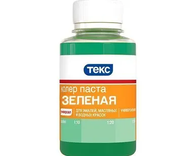 фото Колорант Текс №14 универсальный зеленый 0.1 л