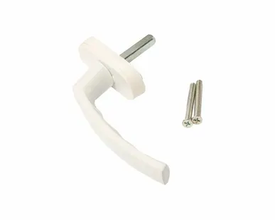 фото Ручка оконная алюминиевая DELTA штифт 37 мм, 2 винта, RAL9016