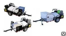 фото Промышленная водоструйная машина SK2712H на прицепе