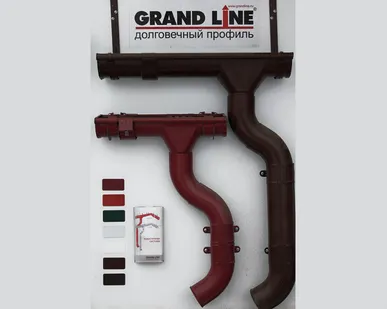 фото Водосточная система GrandLine полукруглая, система 125х90, покрытие AlZn