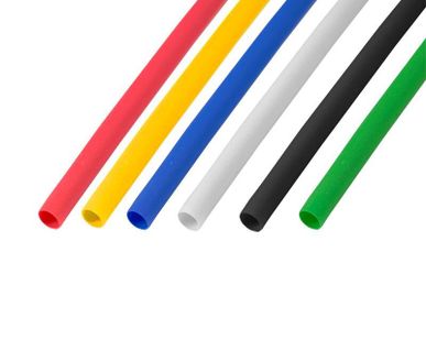 фото Набор трубок термоусадочных ТУТ 3.0/1.5мм 1м (уп.50шт) 5 цветов Rexant 29-0152