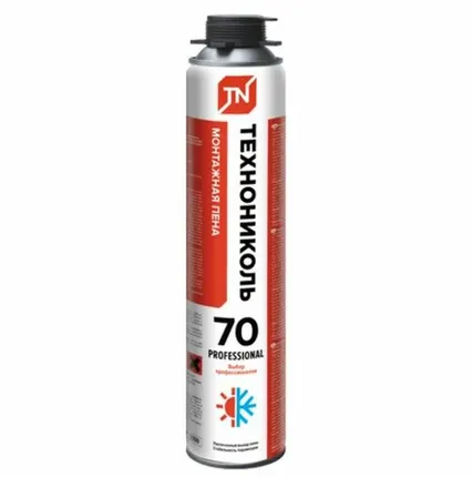 Фото №0 Пена монтажная ТехноНиколь 70 PROFESSIONAL всесезонная
