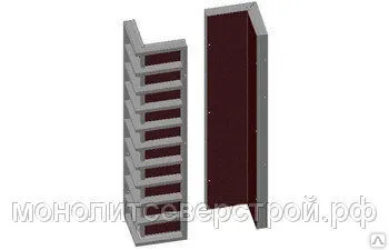 фото Щиты угловые наружные стальные 0.5 х 0.5x 3.0 м