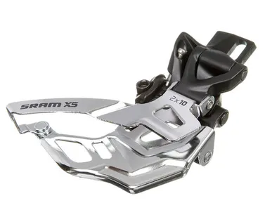 фото Переключатель передний Sram X5 38/36T (Переключатель Sram передний X5 HIGH DIRECT MOUNT 2X10 38/36T BLK BOTTOM PULL)