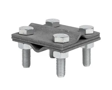 фото EKF Зажим крестовидный прут-прут (3 пластины 57x57мм) HZ EKF