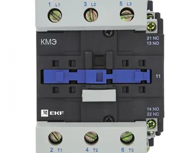 фото Контактор КМЭ малогабаритный 95А 230В 1NO 1NC EKF Basic