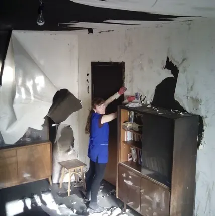 Фото №0 Уборка офиса после пожара