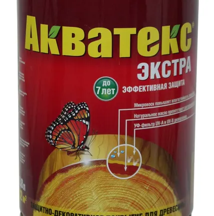 Фото №0 Акватекс-Экстра 0,8 л текстурное покрытие древесины  10 Сосна