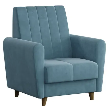 Фото №0 кресло Монако 830х895х1010мм синее