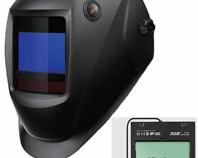 фото Сварочная маска с автоматическим светофильтром Tecmen ADF - 815S TM16 черная (внешн. кнопка зачистки
