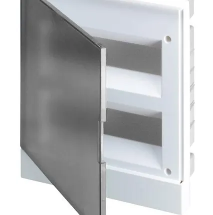 Фото №0 Бокс в нишу Basic E 24М сер. прозр. дверь (с клемм) ABB 1SZR004002A1207