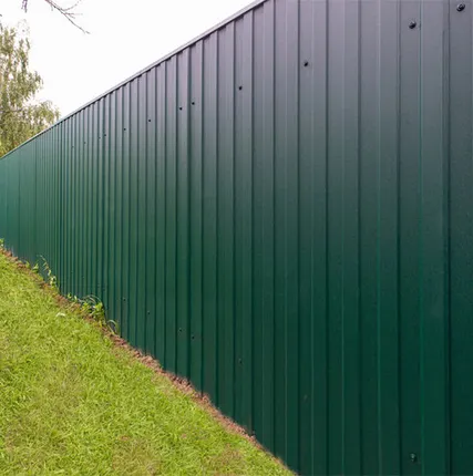 Фото №0 Забор из профнастила Стальной Бархат