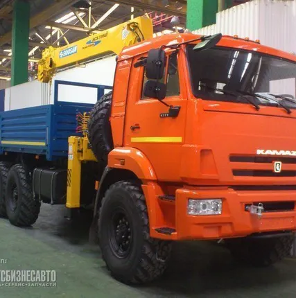 Фото №0 КМУ КАМАЗ 43118-3090-46+SOOSAN SCS736 верх. упр. + борт сталь 6,2м