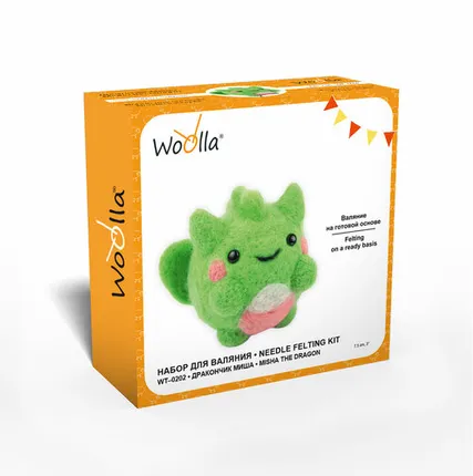 Фото №0 "Woolla" WT-0202 "Дракончик Миша" набор для валяния .