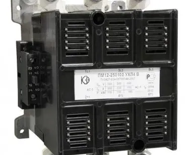 фото Контактор ПМ12-250150-250А-380AC-2НО+2НЗ-УХЛ4-КЗЭА