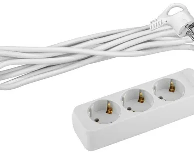 фото Удлинитель 3х5м с заземл. 16А IP20 U-3e-5m ПВС 3х1 Эра Б0028371