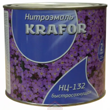 Фото №0 Эмаль НЦ-132 голубая (1,7 кг) "КРАФОР"