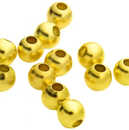 Фото №0 Шарик 2 мм (золото)