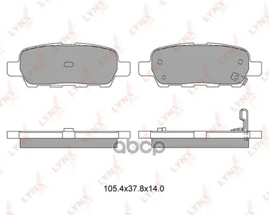 фото Колодки Тормозные Дисковые | Зад | LYNXauto арт. BD5706