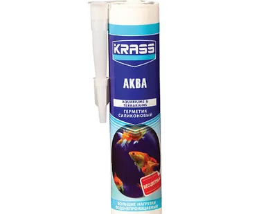 фото Герметик силиконовый д/аквариума бесцветный 300мл KRASS Aqua