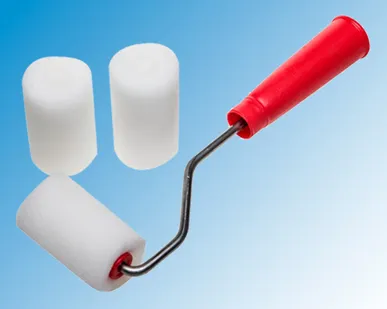 фото Валик поролоновый 40х65 мм, с двумя зап. шубками