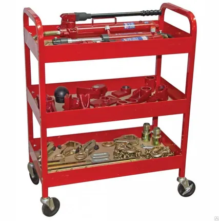 Фото №0 Набор гидравлических растяжек 10 т, на тележке (30 предм.) Licota