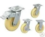 Фото №0 Колеса поворотные c боковым тормозом (полипропилен) d 200мм