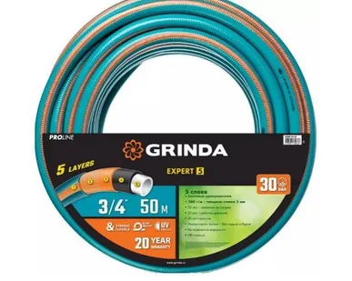 фото Шланг 5-ти слойный поливочный 429007-3/4-50 Grinda PROLine EXPERT 5, 3/4", 50 метров