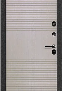 фото Сейф-дверь с терморазрывом «термаль комфорт» лиственница серая