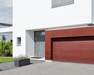 фото Ворота гаражные Hoermann с электроприводом, коричневый, 2500*2125