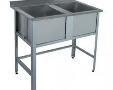 фото Ванна моечная двухсекционная из нержавеющей стали ВМ2-14/7Б RADA