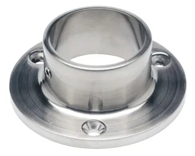 фото Фланец к стойке 50,8 мм плоский зеркальный для ограждений