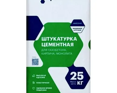 фото Штукатурка цементная Цементум 25 кг
