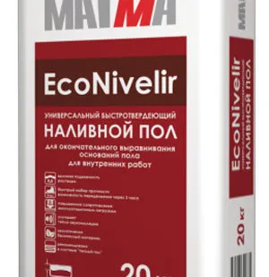 фото Универсальный наливной пол быстротвердеющий МАГМА "EcoNivelir" 20кг