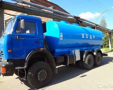 фото Услуги водовоза от 3,2 м.куб до 47 м.куб