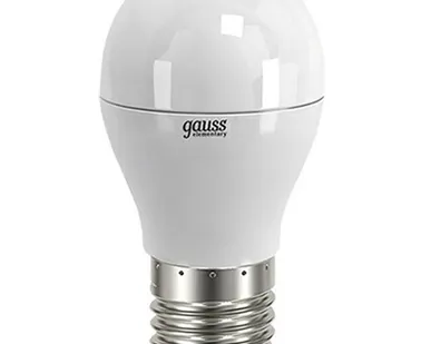 фото Лампа светодиодная LED 6вт 230в Е27 белый мат.шар Gauss