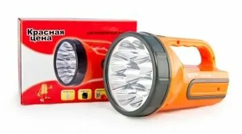 фото Фонарь прожекторный ЯРКИЙ ЛУЧ RED 5388, 9 LED аккум.