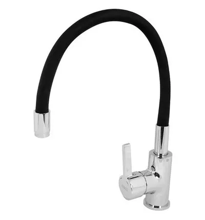 Фото №0 Смеситель Esko Coral CL 519 B для кухни с R-изливом, черный