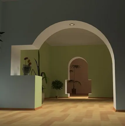 Фото №0 Изготовление арки из ГКЛ до 1м, свыше 1м.