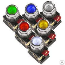 Фото №0 Кнопка ABLFS 22 оранжевая
в