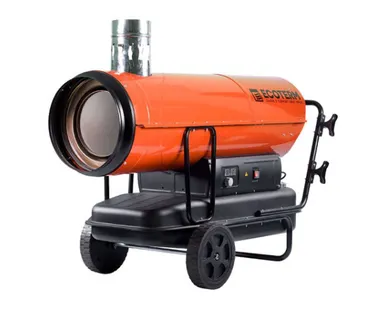 фото Дизельная пушка непрямого нагрева Ecoterm DHI-50W, 50 кВт, 2000 м.куб./час, термостат, бак 68 л