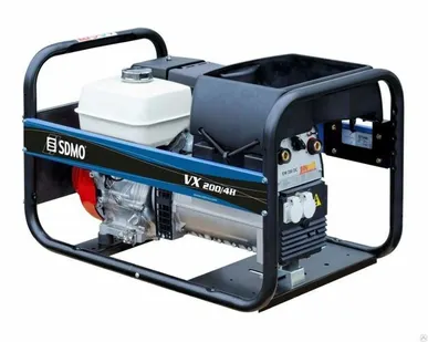 фото Сварочный генератор SDMO VX 200/4H (держак 15м.масса 10м.)