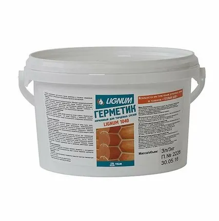 Фото №0 Герметик для торцов древесины LIGNUM 1040 прозрачный, 3л