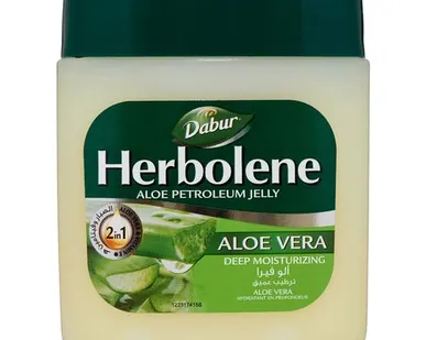фото Dabur Herbolene Aloe Petroleum Jelly (Aloe Vera & Vitamin E) Вазелин для кожи cмягчающий с Алоэ и ви