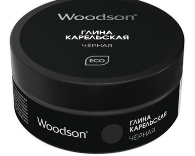 фото Глина для бани WoodSon Карельская черная, 150 мл
