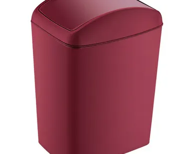 фото контейнер для мусора TURAN Soft Red 20л прямоугольный пластик красный