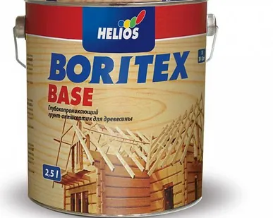 фото Boritex Base (Боритекс База) грунтовка для дерева - 2.5л. Бесцветная