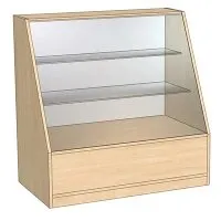 фото Витрина из ламината с глухим верхом